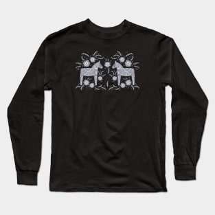 Swedish Dala Horse Long Sleeve T-Shirt